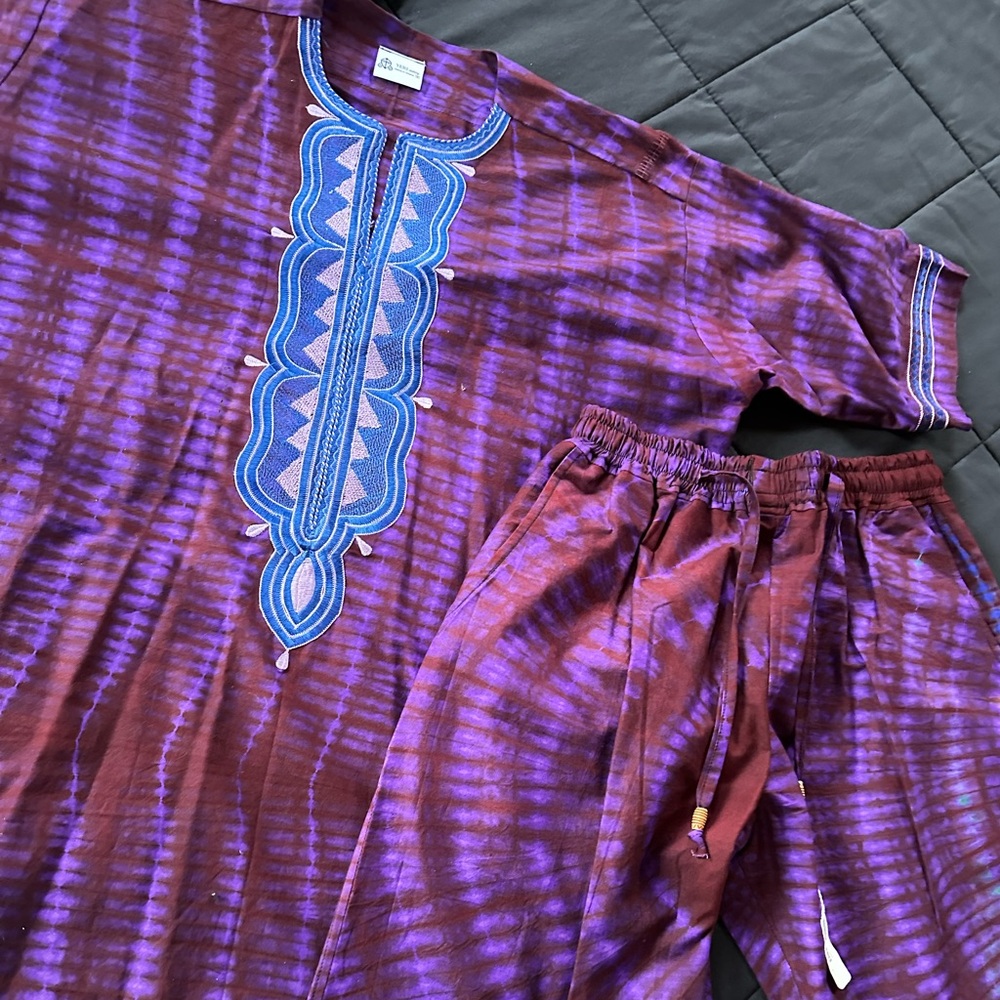 YERI Clothing Mens Dashiki Set (Made In Ghana)